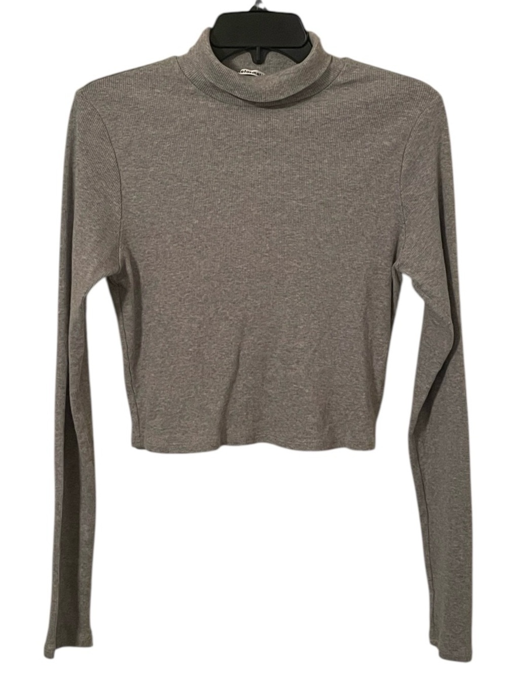 Reformation‎ Women's Gray Ribbed Cowlneck Pullover Sweater Top Size L